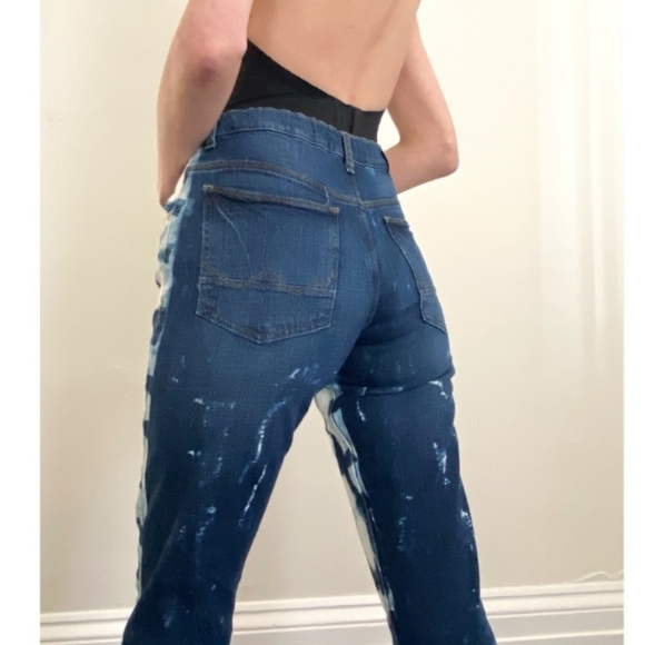 WRANGLER Vintage Tie Dyed Splatter Jeans #90s - Picture 5 of 5